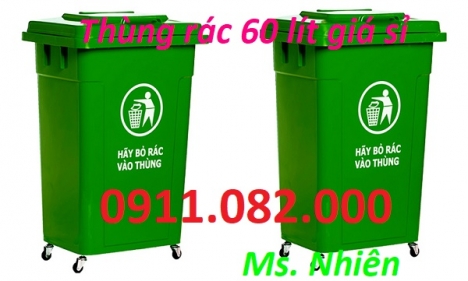 Thùng rác 120 lít 240 lít giá rẻ tại sóc trăng- thùng rác màu xanh nắp kín- lh 0911082000