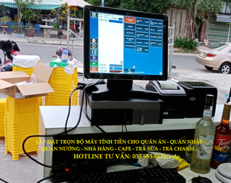 Máy tính tiền Pos cho trà sữa tại Đồng Nai