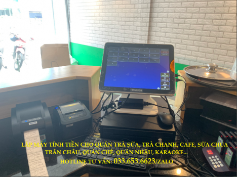 Bộ máy tính tiền cho quán cafe tại Tiền Giang