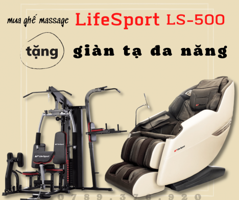 Giá Rẻ Nhất Hà Nội - Ghế MátXa LifeSport LS-500
