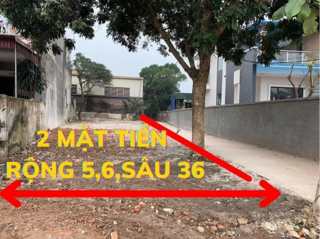 Bán lô đất 2 mặt tiền 222m2 đường Thanh Niên Xung Phong,p Tân Lập ,tp Thái Nguyên