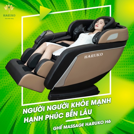 Ghế massage Haruko H6 - Bạn đồng hành sức khỏe cho gia đình bạn