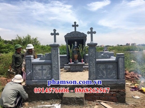 11 lăng mộ công giáo đẹp bến tre - mộ đạo bằng đá xanh