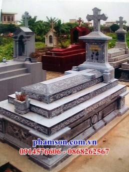 55 nhà mồ đạo đá đẹp cà mau - mộ công giáo bằng đá
