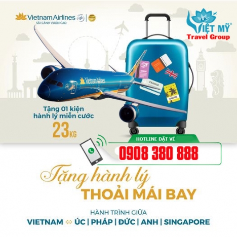 Mua vé sớm ưu đãi 15% chặng quốc tế Vietnam Airlines.