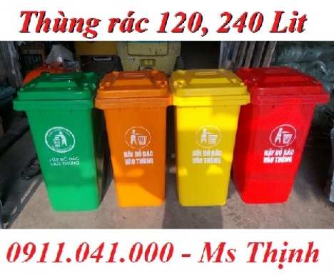Bán thùng rác nhựa HDPE, thùng rác công cộng giá sỉ