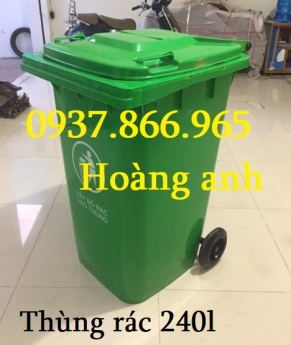 Thùng rác theo thông ty bộ y tế, thùng rác 120l nhựa HPDE, thùng rác trong công viên