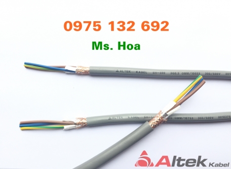 Shield Control Cable 3x1.0, cáp điều khiển 3x1.0 Altek Kabel SH 500 CT 500