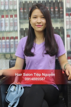 Tóc layer uốn xoăn ngắn ngang vai, tóc bob layer, học nghề tóc Tiệp Nguyễn Academy