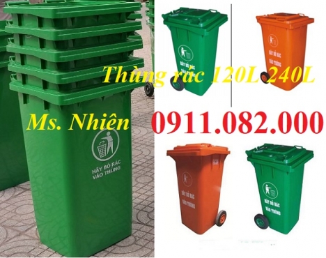 Đồng nai noi chuyên cung cấp thùng rác giá rẻ- thùng rác 120l 240l 660l- lh 0911082000