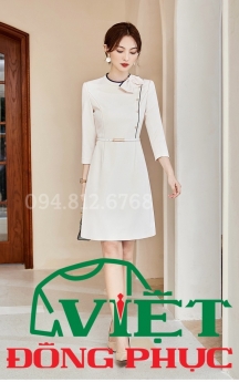 Mẫu váy đồng phục công sở đẹp toàn diện về thiết kế và chất lượng