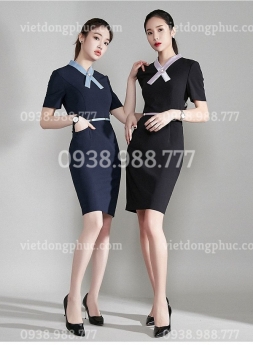 Mẫu váy đồng phục công sở đẹp toàn diện về thiết kế và chất lượng