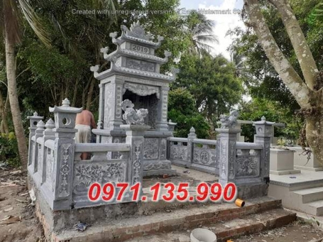 Mẫu lăng mộ đá đẹp - Mẫu mộ đá ông bà bố mẹ bán Quảng Ninh Hải Phòng