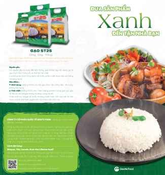 Gạo ST25 Thượng Gente Food Hạng 100% chuẩn ST25 freeship túi 5kg