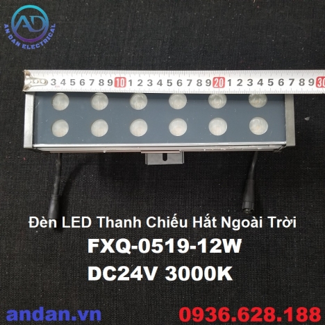 Đèn LED Thanh Chiếu Hắt Ngoài Trời FXQ-0519-12W DC24V 3000K