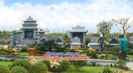cổng  khu lăng mộ bằng đá khối đẹp
