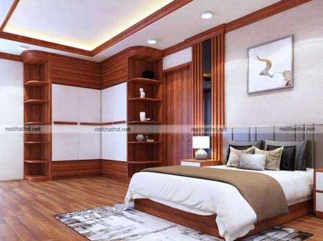Thiết kế thi công nội thất giường ngủ tủ áo giá rẻ tại Quảng Ngãi