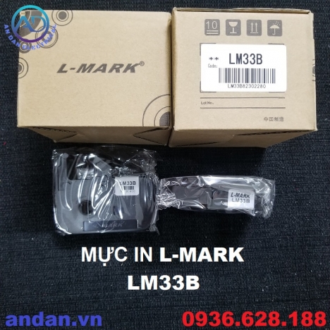 Mực in LM33B L-MARK dùng cho máy LK-320, LK-330 màu Đen 12mmx80m