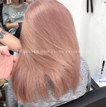 Nhuộm uốn tóc xoăn đẹp siêu tự nhiên, tóc bob uốn cụp ngang vai - Tiệp Nguyễn Hair Salon