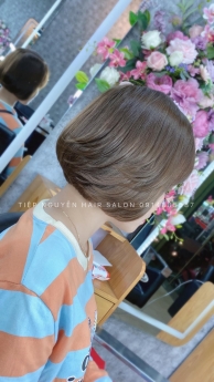 Tóc bob tỉa layer, uốn xoăn sóng Tiệp Nguyễn Hair Salon