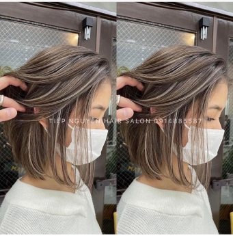 Tóc bob layer, tóc bob uốn cụp xoăn tự nhiên cho nàng mái bay - Tiệp Nguyễn Hair Salon