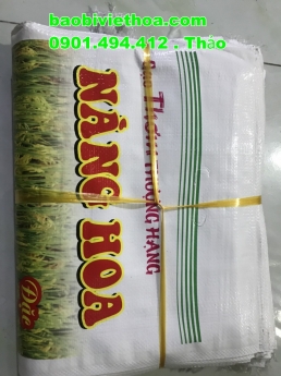 Nhận sản xuất và cung cấp bao bì, bao pp dệt đựng gạo.