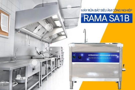 Máy rửa bát siêu âm Rama – Máy rửa bát công nghiệp cho nhà hàng, khách sạn
