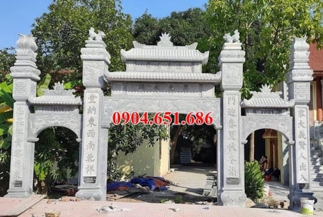Địa chỉ bán xây cổng chùa, cổng tam quan chùa bằng đá theo yêu cầu