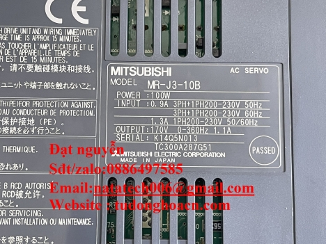 MR-J3-10B Bộ điều khiển Bảo hành 1 năm chính hãng Mitsubishi