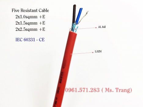Cáp chống cháy 2x2.5 hiệu Altek Kabel tiêu chuẩn IEC60331