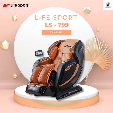 Chào đón SIÊU PHẨM ghế massage LifeSport LS-799 Thiết kế sang trọng, thông minh