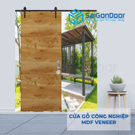 Cửa gỗ công nghiệp MDF Veneer SaiGonDoor