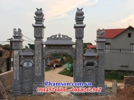 1245 Kiểu cổng đá nghĩa trang đẹp