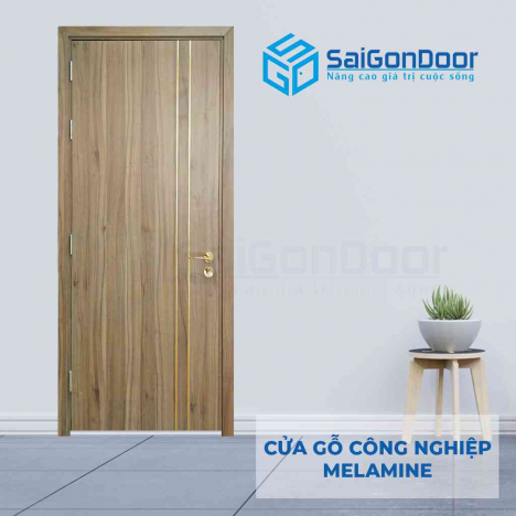 Cửa gỗ công nghiệp MDF Melamine giá rẻ tại SaiGonDoor