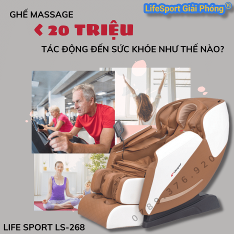 Ghế Massage LifeSport LS- 268 - TIÊN PHONG CÔNG NGHỆ MASSAGE - DẪN ĐẦU GIẢI PHÁP SỐNG KHỎE