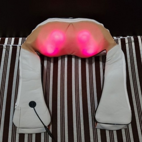 Đai massage vai cổ gáy Ayosun Hàn Quốc: 16 quả bi day massage kết hợp tia hồng ngoại giảm đau