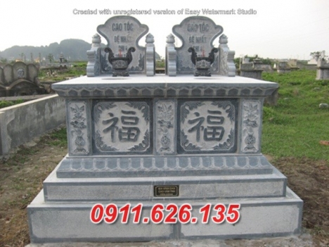Sài Gòn bán mẫu mộ đôi đá sư thầy đẹp #56 bình phước