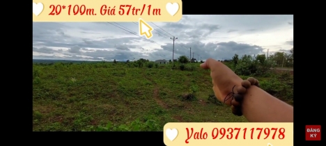 Bán đất 20m mặt tiền QL25, km12 xã H Bong, Huyện Chư sê, Gia Lai. Chỉ 57tr/1m