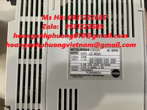 Amplifier hãng mitsubishi MR-J2-40A mới 100%