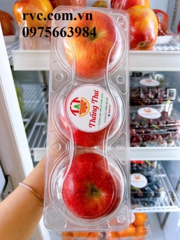 Hộp nhựa đựng 3 trái bảo quản trái cây an toàn và tiện lợi