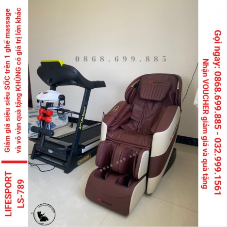 Không cần âu lo cao sang chỉ cần ghế massage LIFESPORT LS-789 Mua 1 TẶNG 4