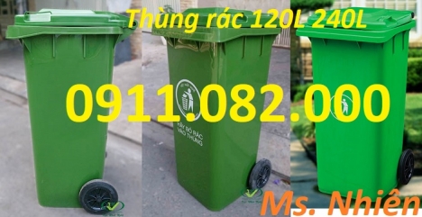 Nơi sản xuất và cung cấp thùng rác giá rẻ- thùng rác 120l 240l 660l- lh 0911082000