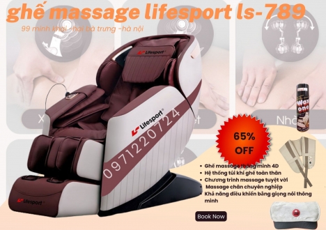 ghế massage cao cấp lifesport LS-789 giá sốc sale 65% THÁNG CÔ HỒN  DẬP DỒN DEAL HOT