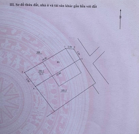 Bán nhà Quận Long Biên, mặt tiền rộng 4.6m, diện tích 75.7m2