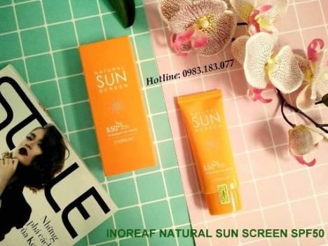 Kem chống nắng Bebeco Inoreaf Natural Sun Screen SPF50