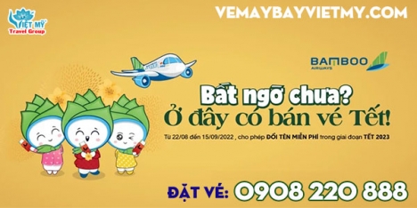 Bamboo Airways mở bán vé máy bay Tết 2023