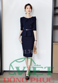Váy đầm liền thân xòe công sở đẹp hàn quốc duyên dáng hè 2016  Kiến thức  Online