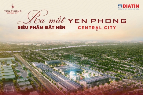 Đất nền shophouse, liền kề  Central City sát KCN Yên Phong chỉ từ 2,3 tỷ/nền,sang tên ngay