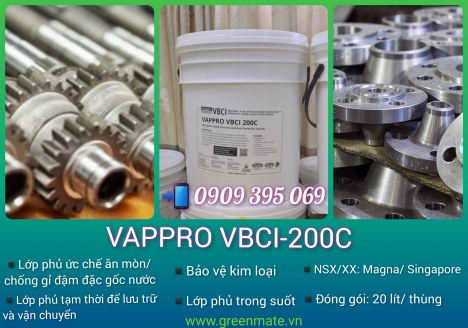 Vappro VBCI-200C- Chất ức chế ăn mòn đậm đặc gốc nước
