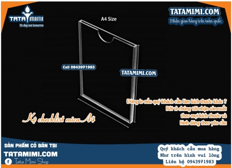 Kệ checklist 1 tờ khổ A4